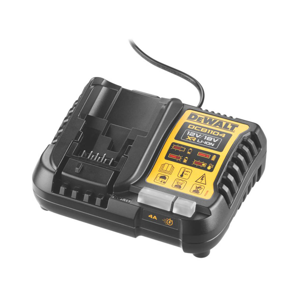 DeWalt Battery Charger XR DCB1104 4 Ah Dual Voltage 12/18V Li-Ion LED Indicator - Image 2