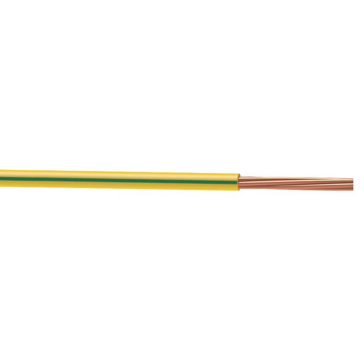Time 1 Core Cable Conduit 6491X Green Yellow 16mm² PVC Sheathed Indoor 10m Coil - Image 2