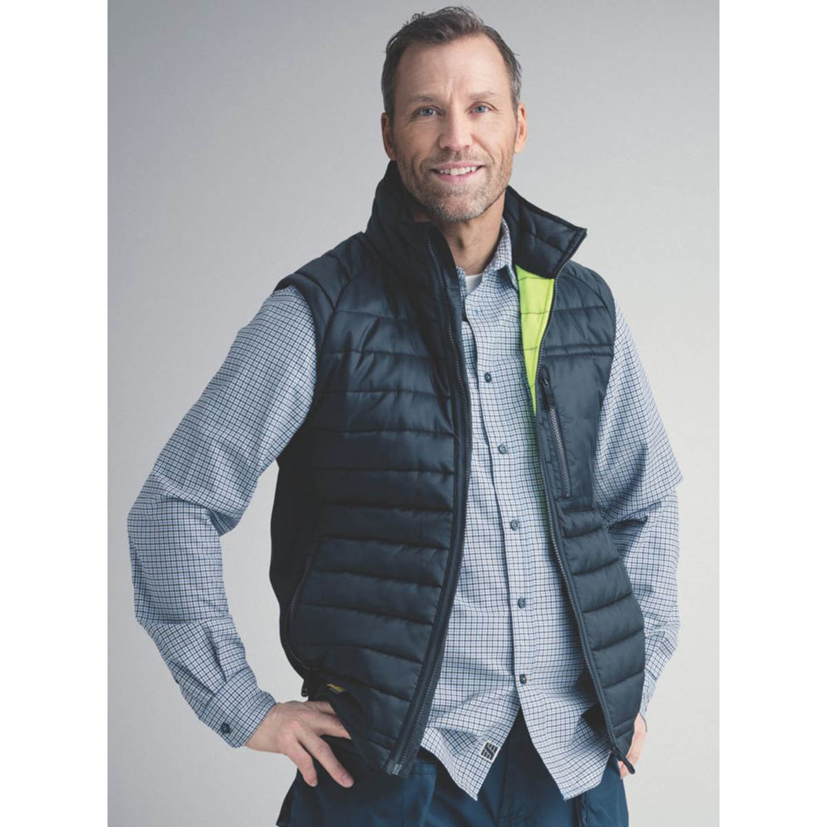 Snickers Mens Body Warmer Insulator Vest Black Zip Up Pockets Large 43" Chest - Image 6
