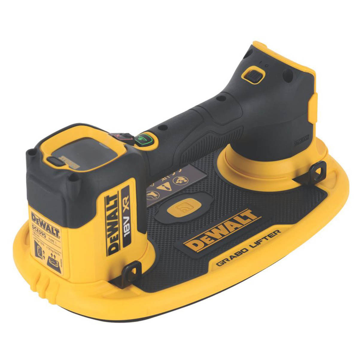 DeWalt Lifter Single Cup Suction Cordless 18V Li-Ion DCE590N-XJ 120Kg Body Only - Image 1