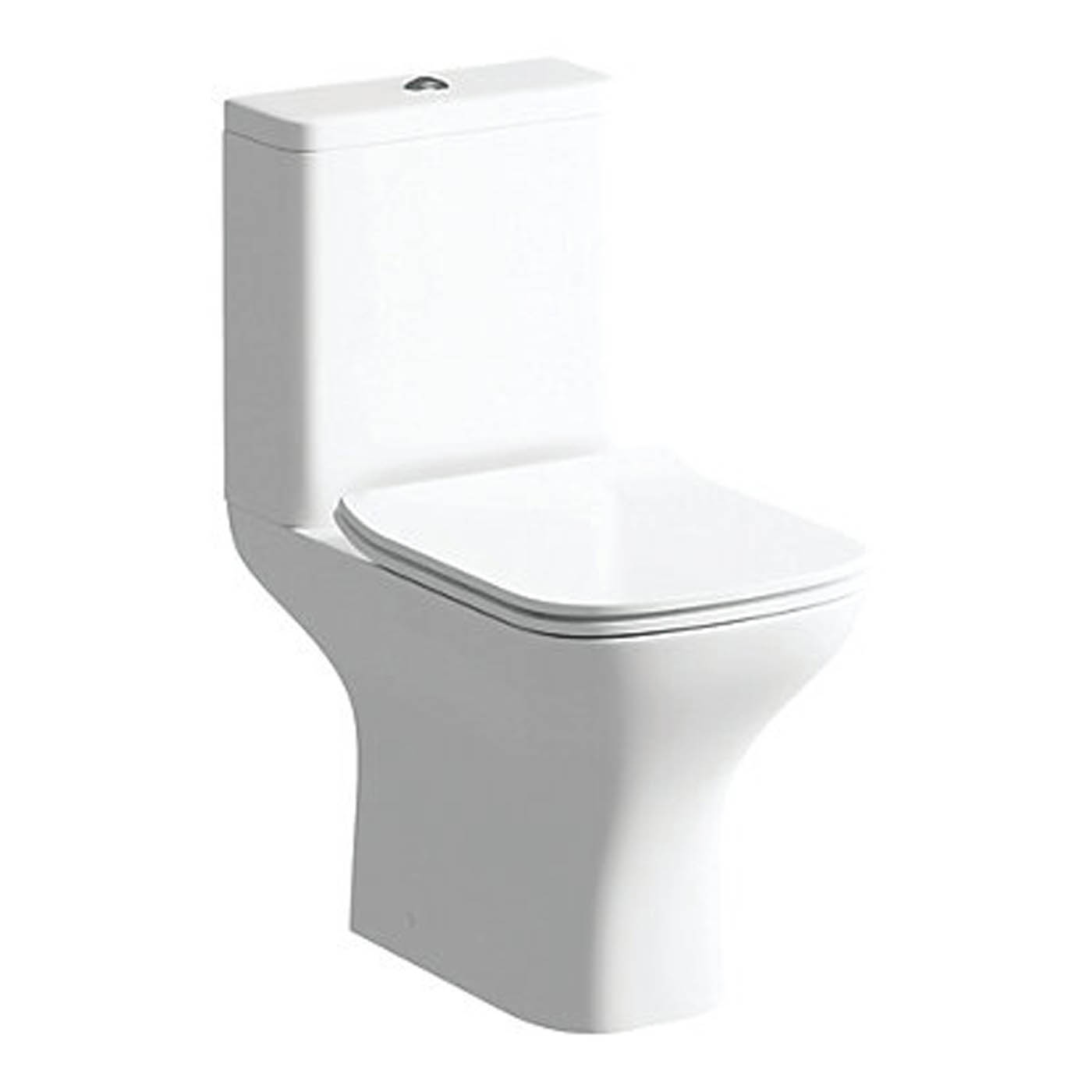 Toilet Seat Square Adjustable White Soft Close Quick Release Slim Modern - Image 2