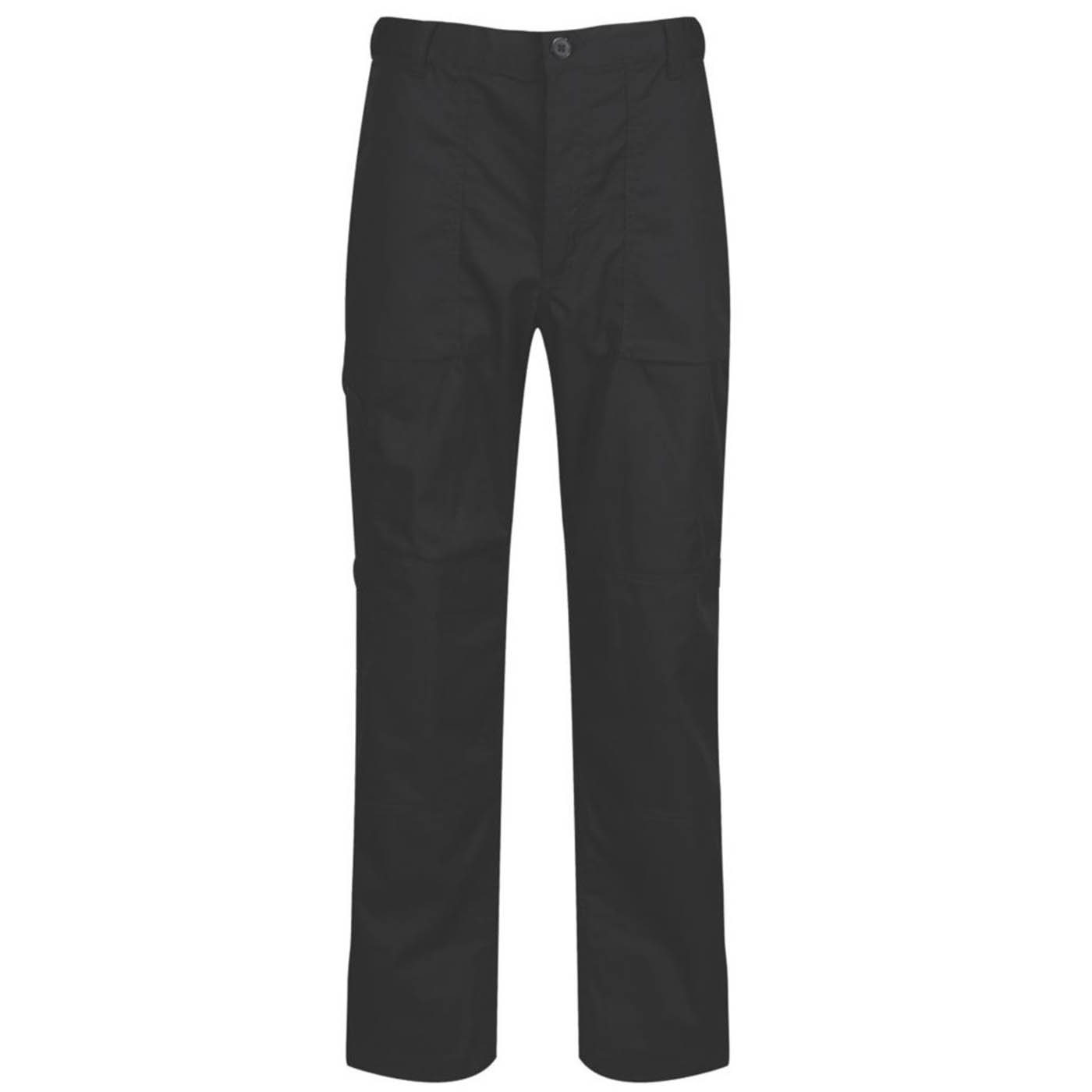 Regatta Work Trousers Mens Regular Fit Black Stretch Multi Pockets 32W 31L - Image 1