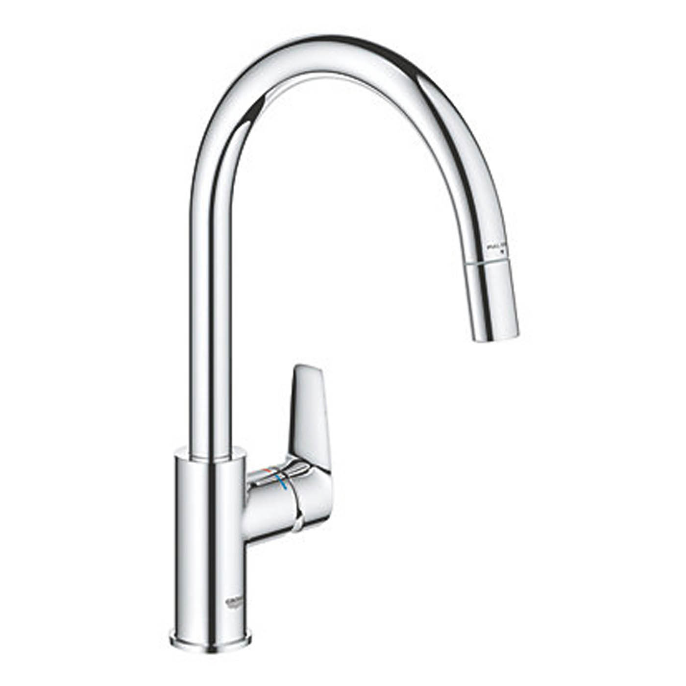 Grohe Kitchen Sink Tap Mixer Chrome Single Lever Swivel Spout Modern Faucet - Image 2