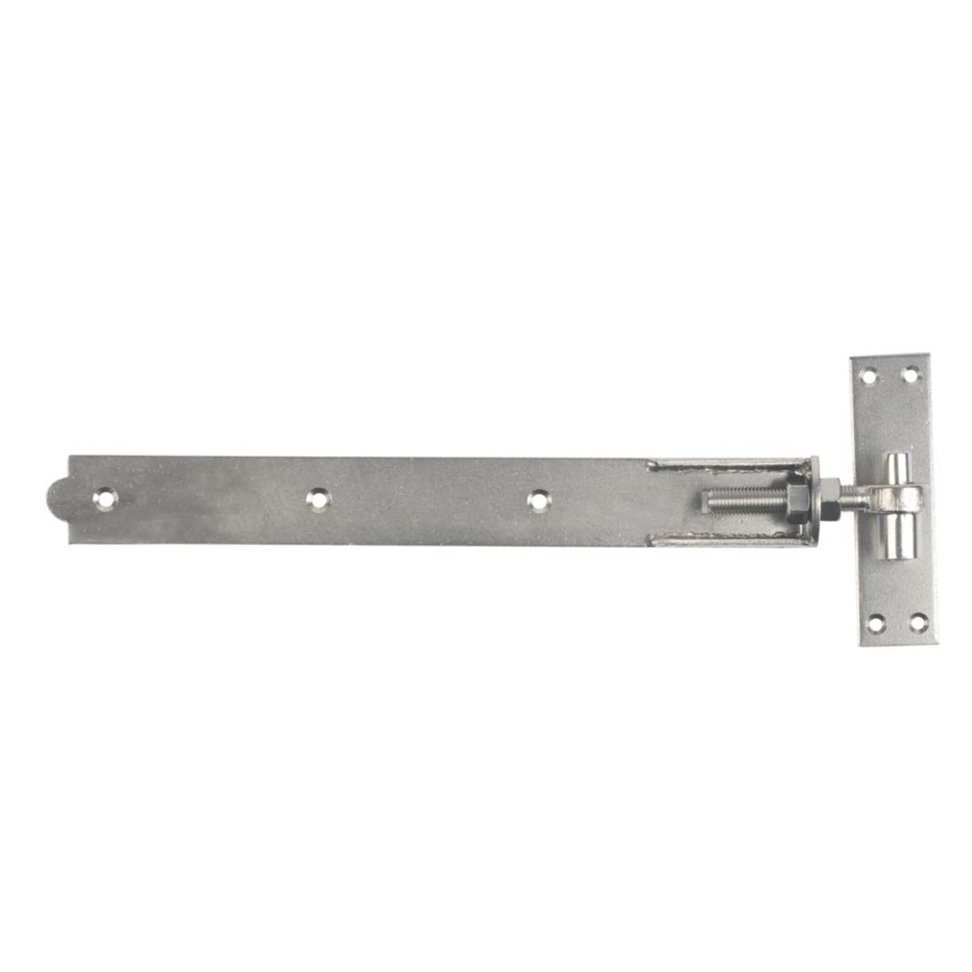 GateMate Band Hooks Straight Adjustable Polished Silver 165mm x 450mm 2 Pack - Image 1