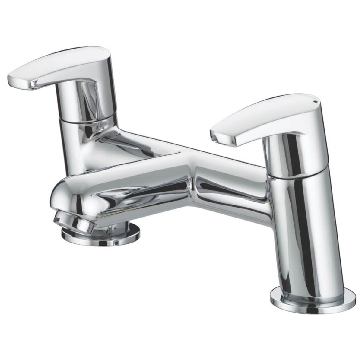 Bristan Bath Filler Tap Chrome Double Lever Brass 1/4 Turn Bathroom Modern - Image 2