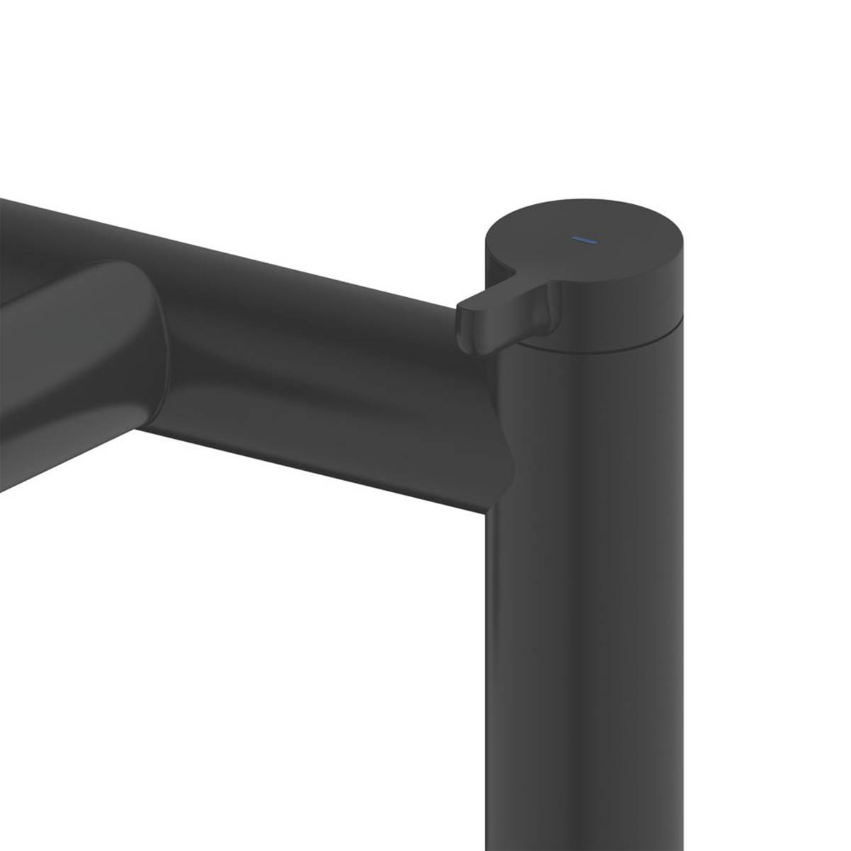 Swirl Bath Filler Tap Mixer Black Dual Lever 1/4 Turn Bathroom Modern Faucet - Image 3
