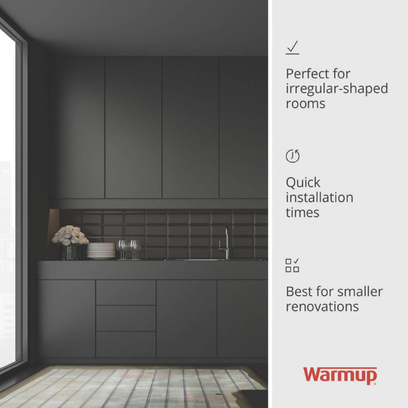 Warmup Underfloor Heating Loose Cable Wire Kit Electric For Compact Spaces 800W - Image 2