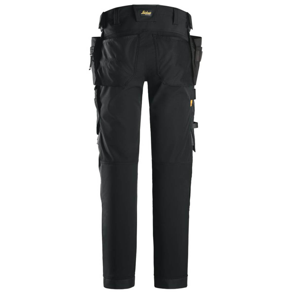 Snickers Mens Work Trousers Shell Stretch Black Slim Fit Pockets 35" W 30" L - Image 3