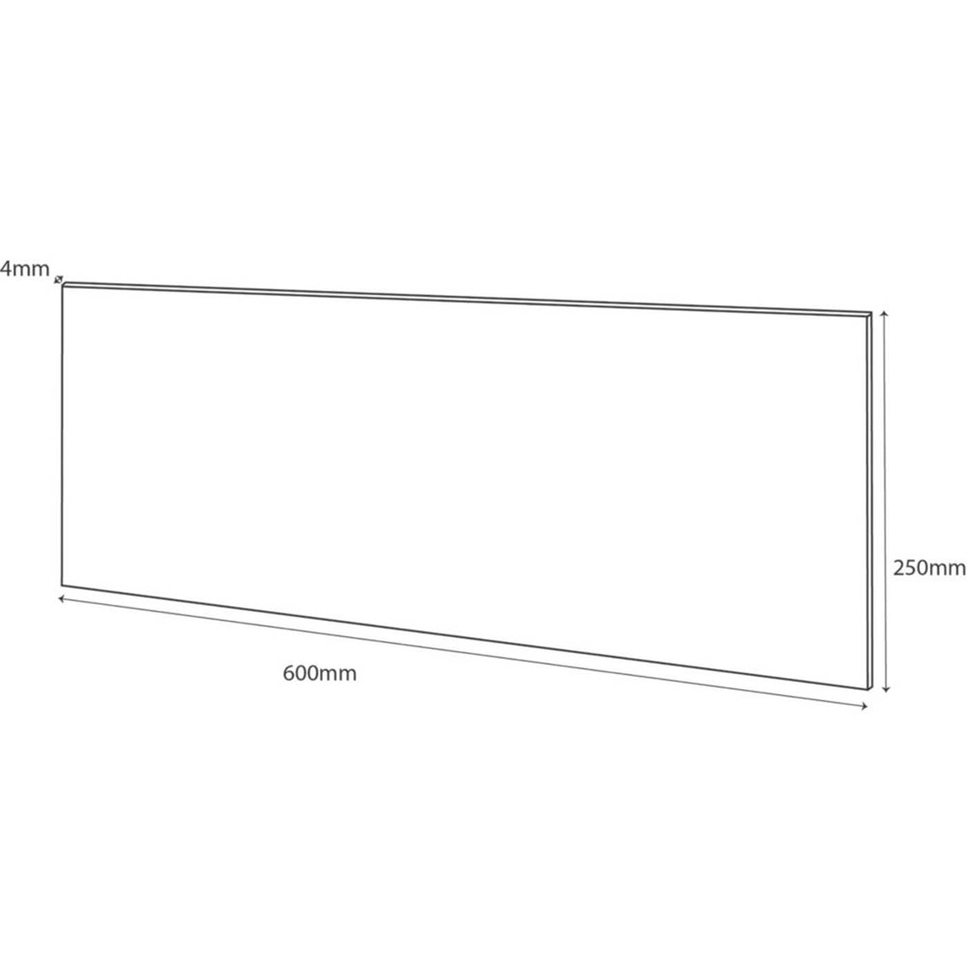 Splashwall Vanity Splashback Matt Grey Durable Waterproof 250mm x 800mm x 4mm - Image 3