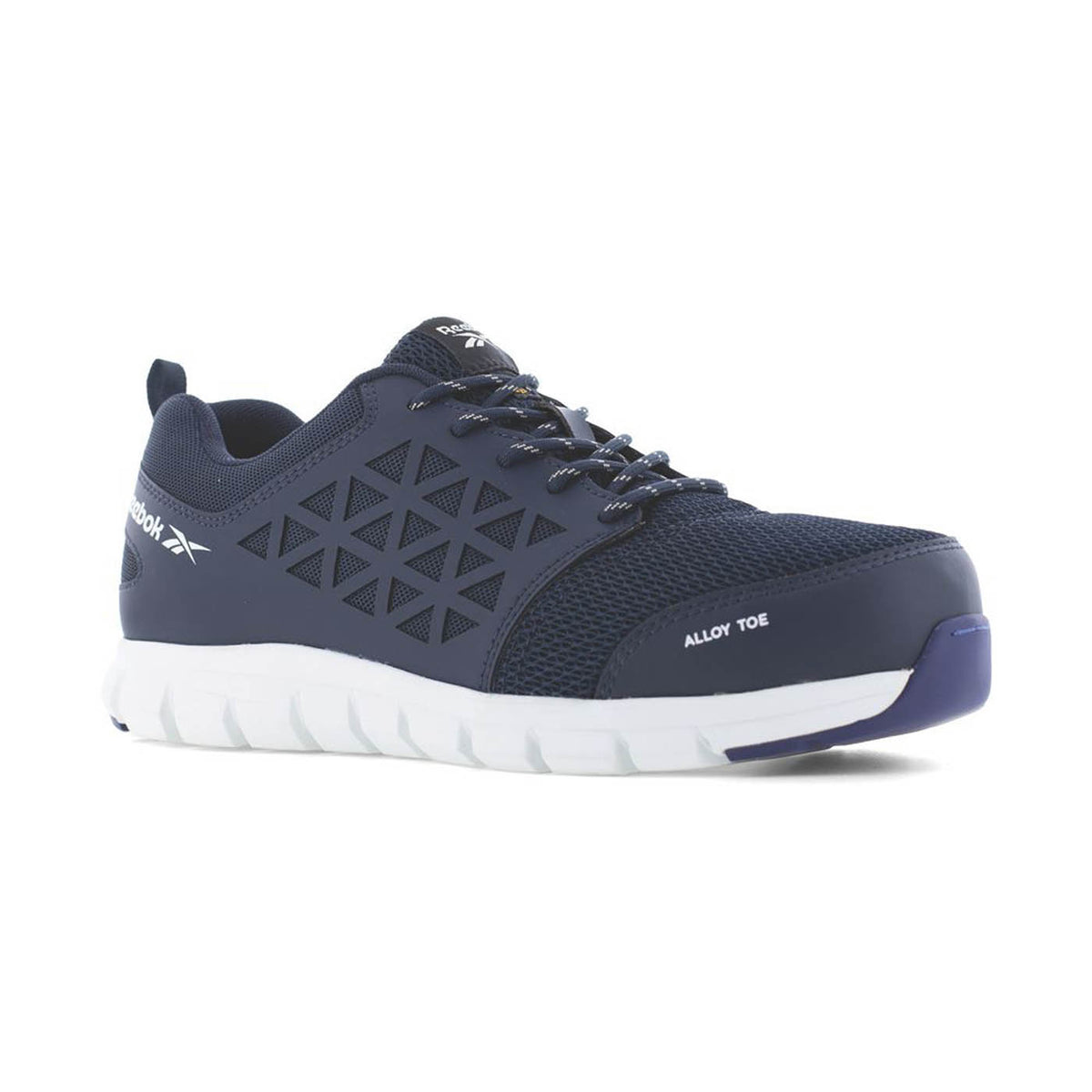 Reebok Safety Trainers Mens Wide Fit Navy Blue Work Boots Aluminium Toe Size 9 - Image 1