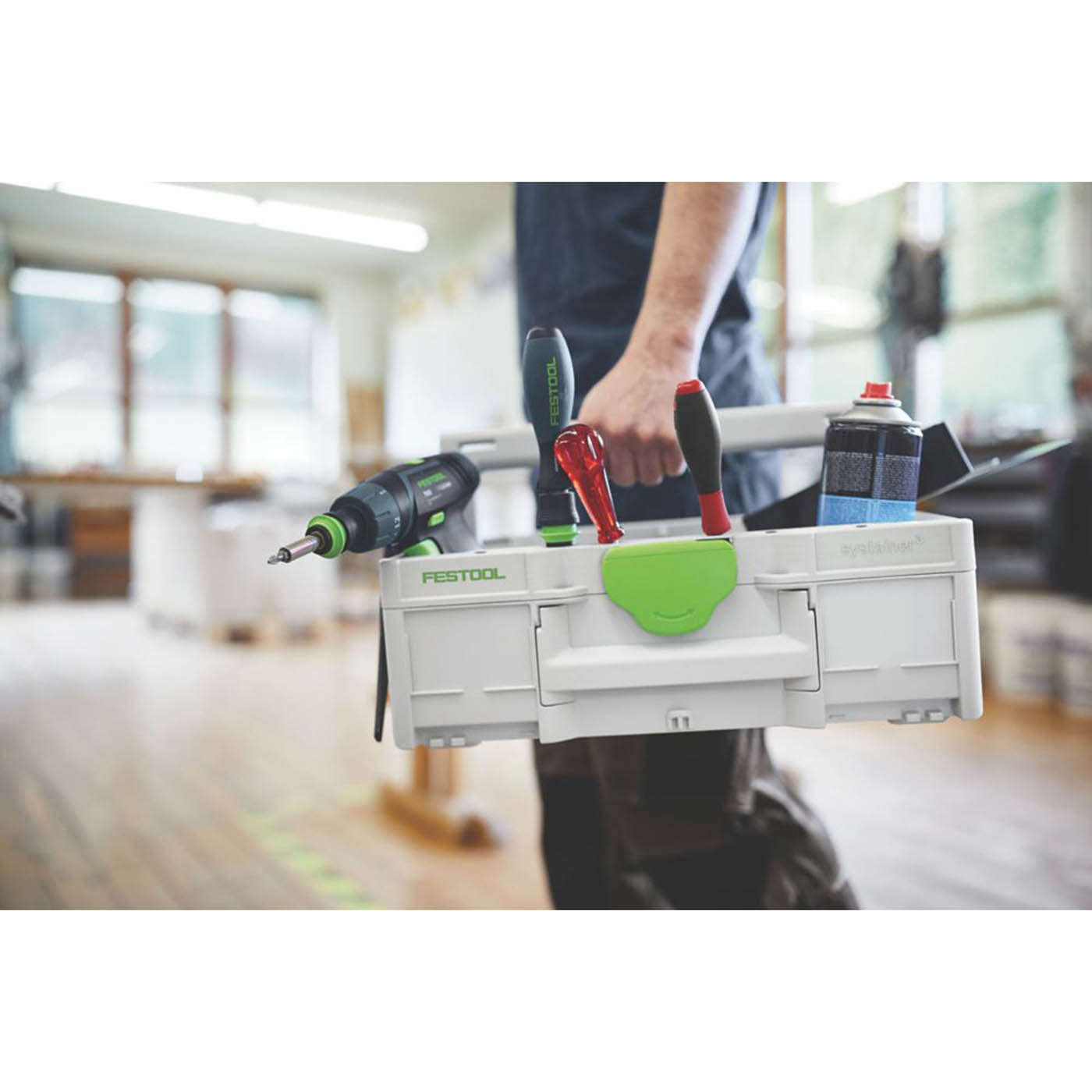 Festool ToolBox Organiser Systainer³ SYS3 TB M 137 Stackable Foldable Handle - Image 2