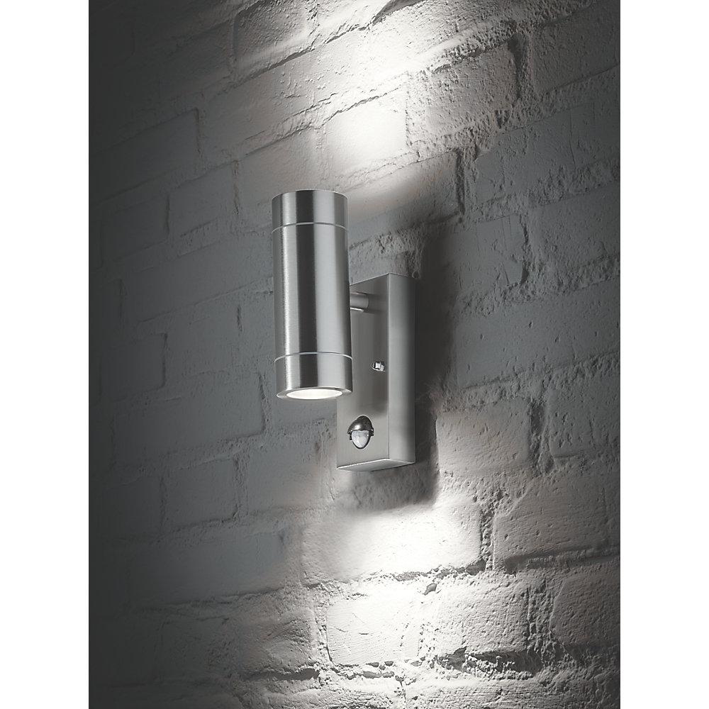 LAP Wall Light Outdoor Stainless Steel PIR Sensor GU10 Garden Patio Contemporary - Image 2