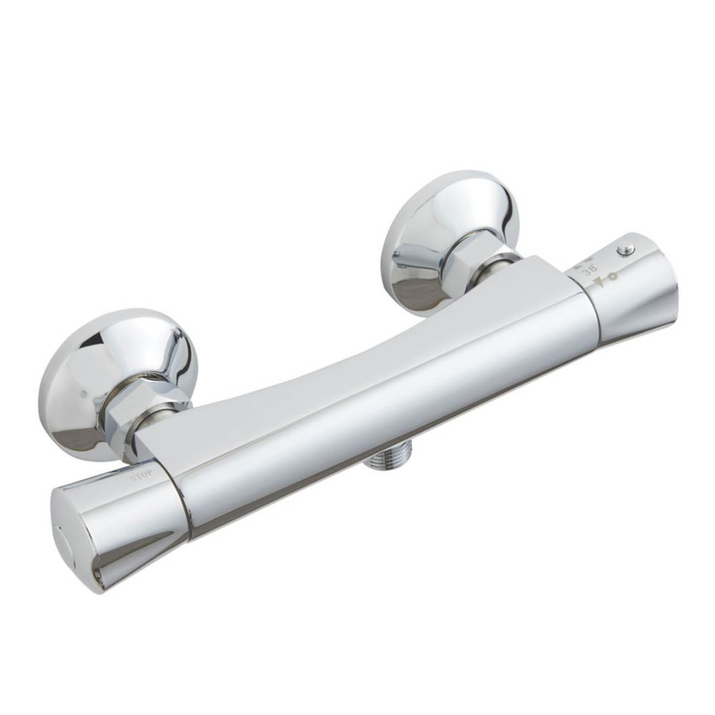 Highlife Bathrooms Shower Valve Bar Thermostatic Slim Single Outlet Chrome - Image 1