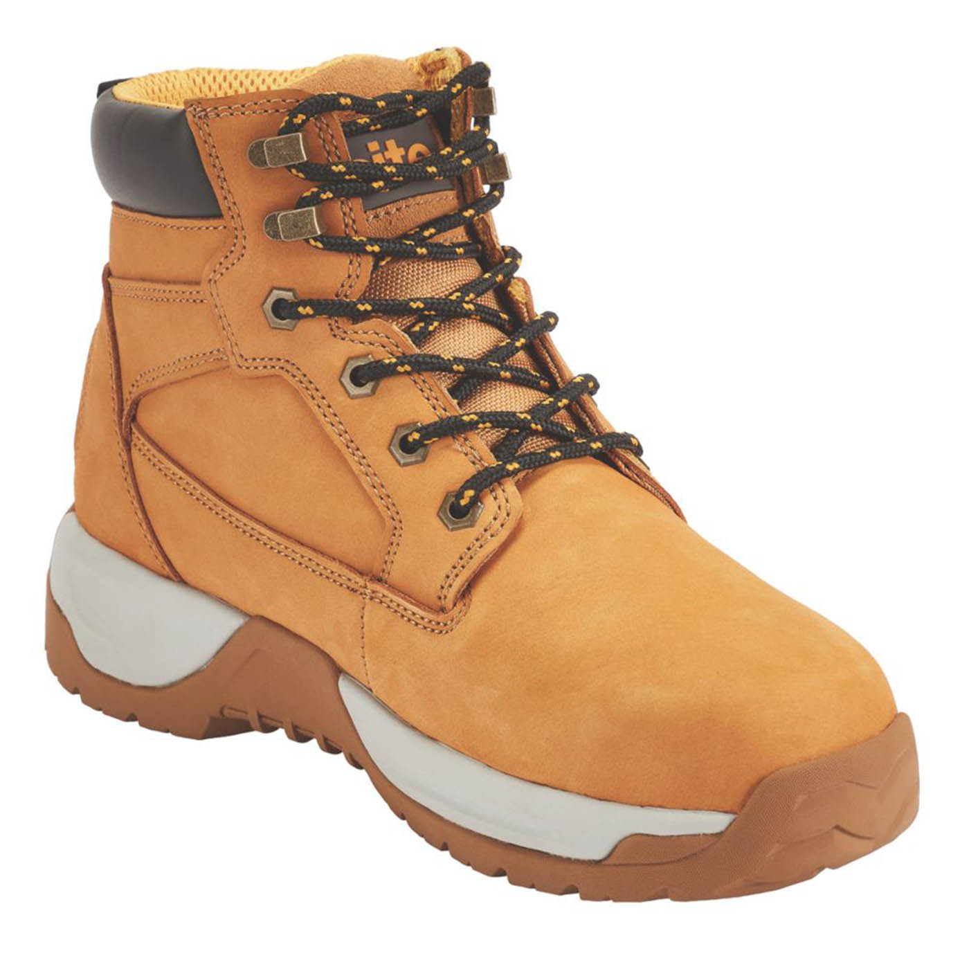 Site Safety Boots Mens Standard Fit Brown Leather Work Shoes Steel Toe Size 5 - Image 6