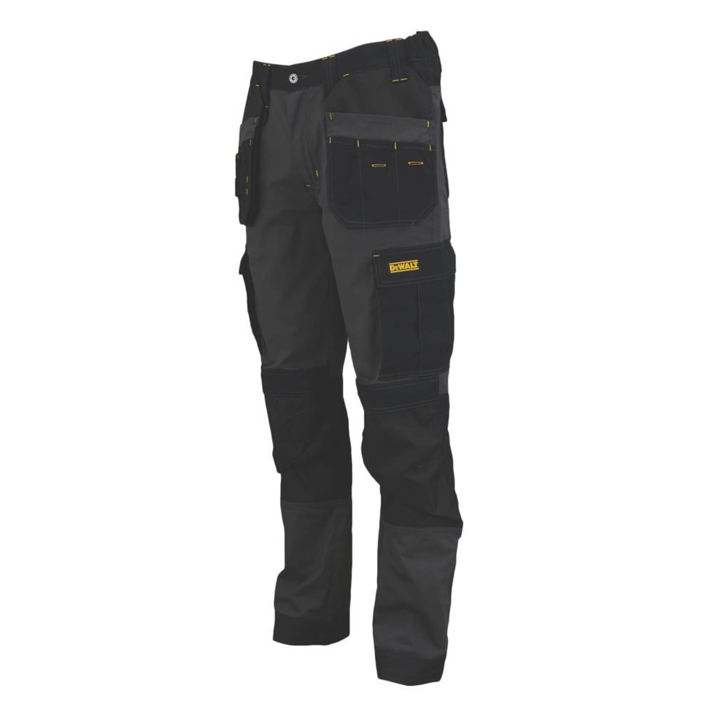 DeWalt Work Trousers Mens Slim Fit Black Breathable Multi Pockets Cargo 32W 29L - Image 6