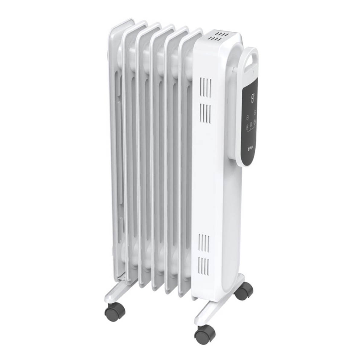 Blyss Oil Filled Radiator Electric Portable White 3 Heat Settings Timer 1500W - Image 1
