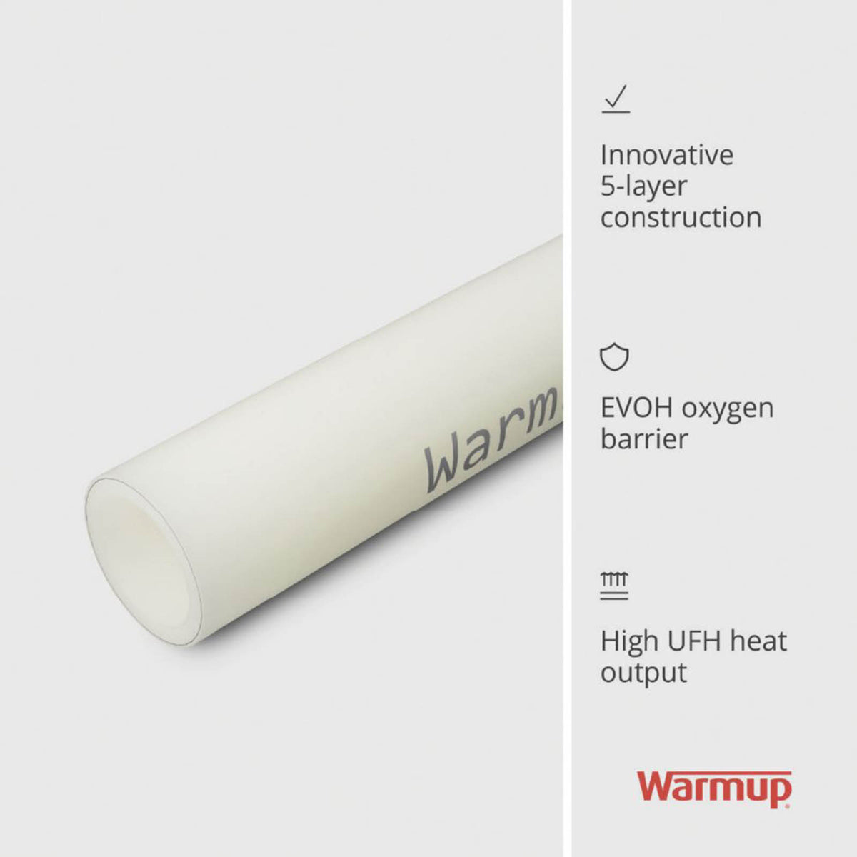 Warmup Compression/Press-Fit/Push-Fit PE-RT Pipe 12mm x 50m - Image 3