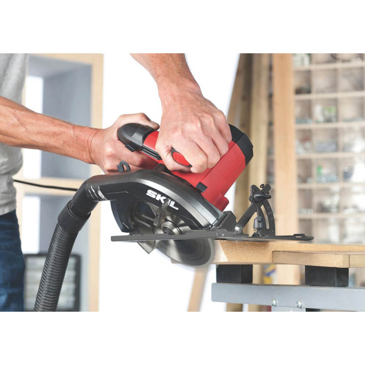 Skil Circular Saw Electric 190mm SW1U5830GA Heavy Duty Ergonomic Soft Grip 1400W - Image 5