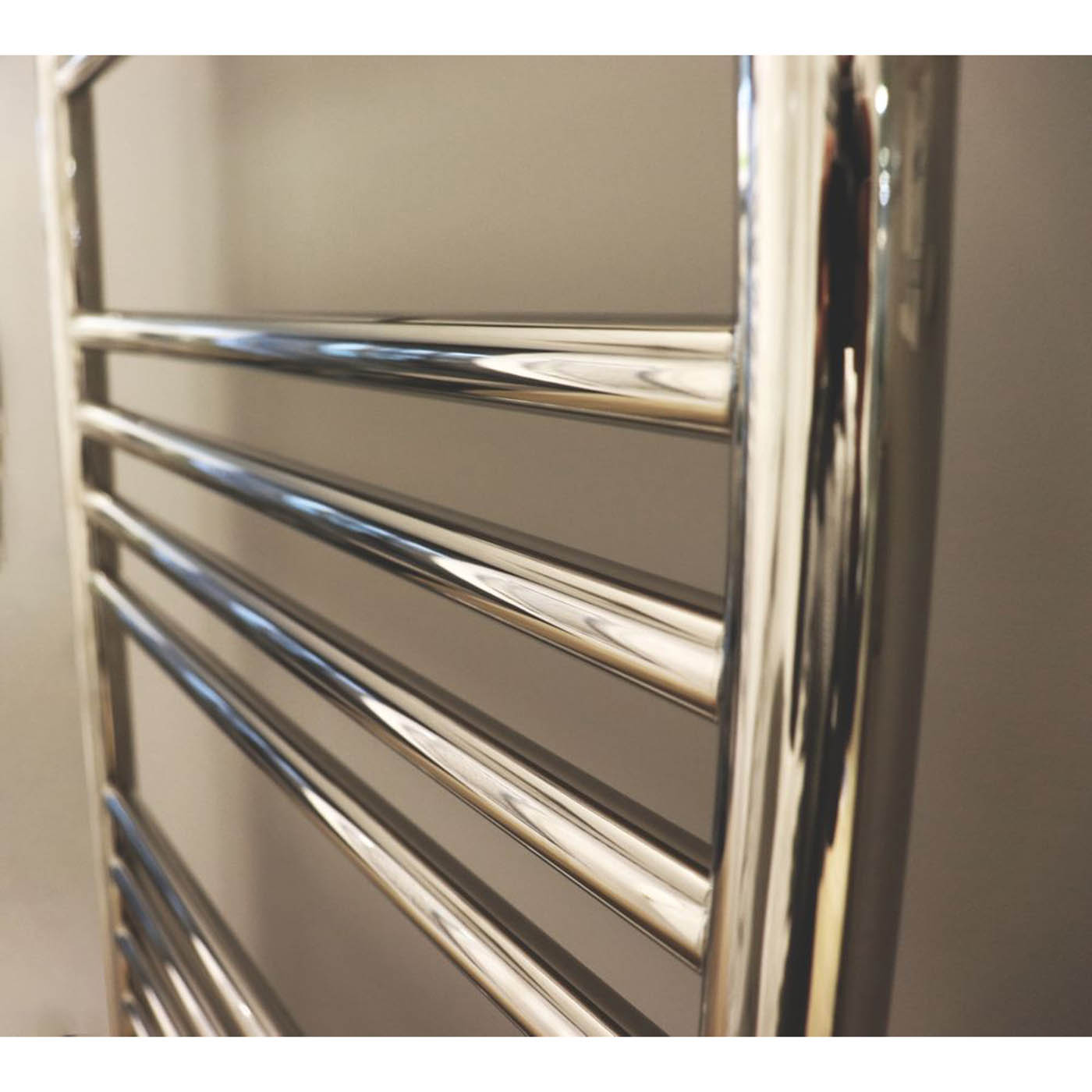 Towelrads Towel Rail Radiator Chrome Flat Bathroom Ladder Warmer (H)80x(W)50cm - Image 3