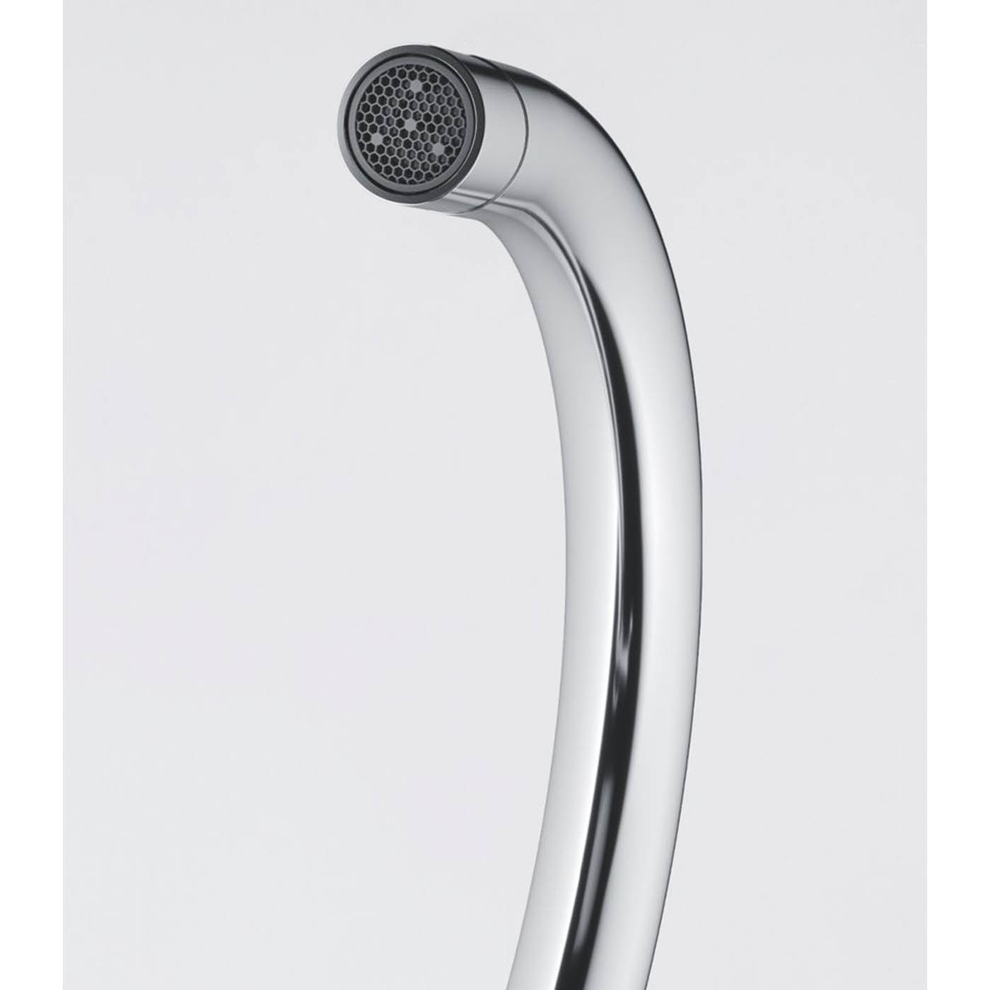 Franke Kitchen Sink Tap Mono Mixer Chrome Single Lever Swivel Spout Brass Modern - Image 2