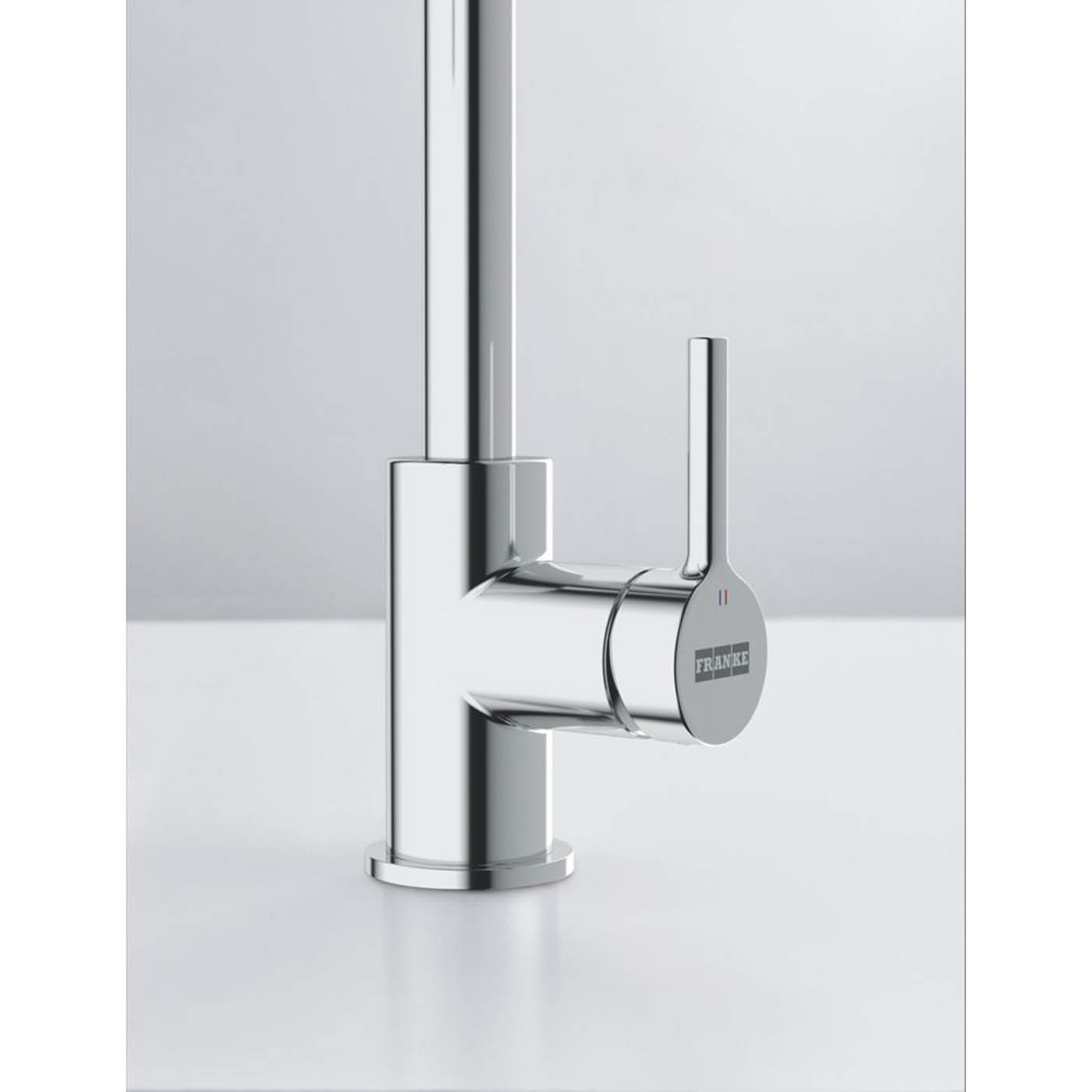 Franke Kitchen Sink Tap Mono Mixer Chrome Single Lever Swivel Spout Brass Modern - Image 3
