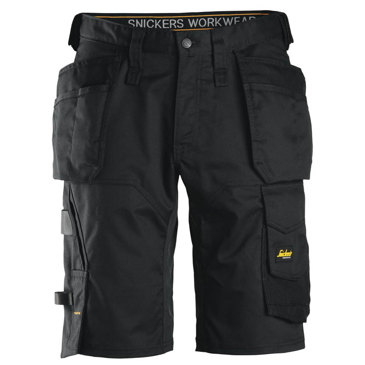 Snickers Work Shorts Mens Loose Fit Black Stretch Breathable Multi Pockets 31W - Image 1