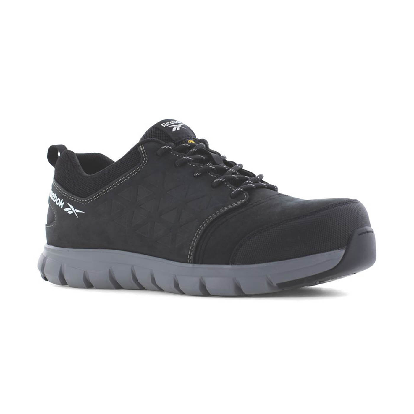 Reebok Excel Light Size 6 Black Water-Resistant Safety Trainers - Image 1