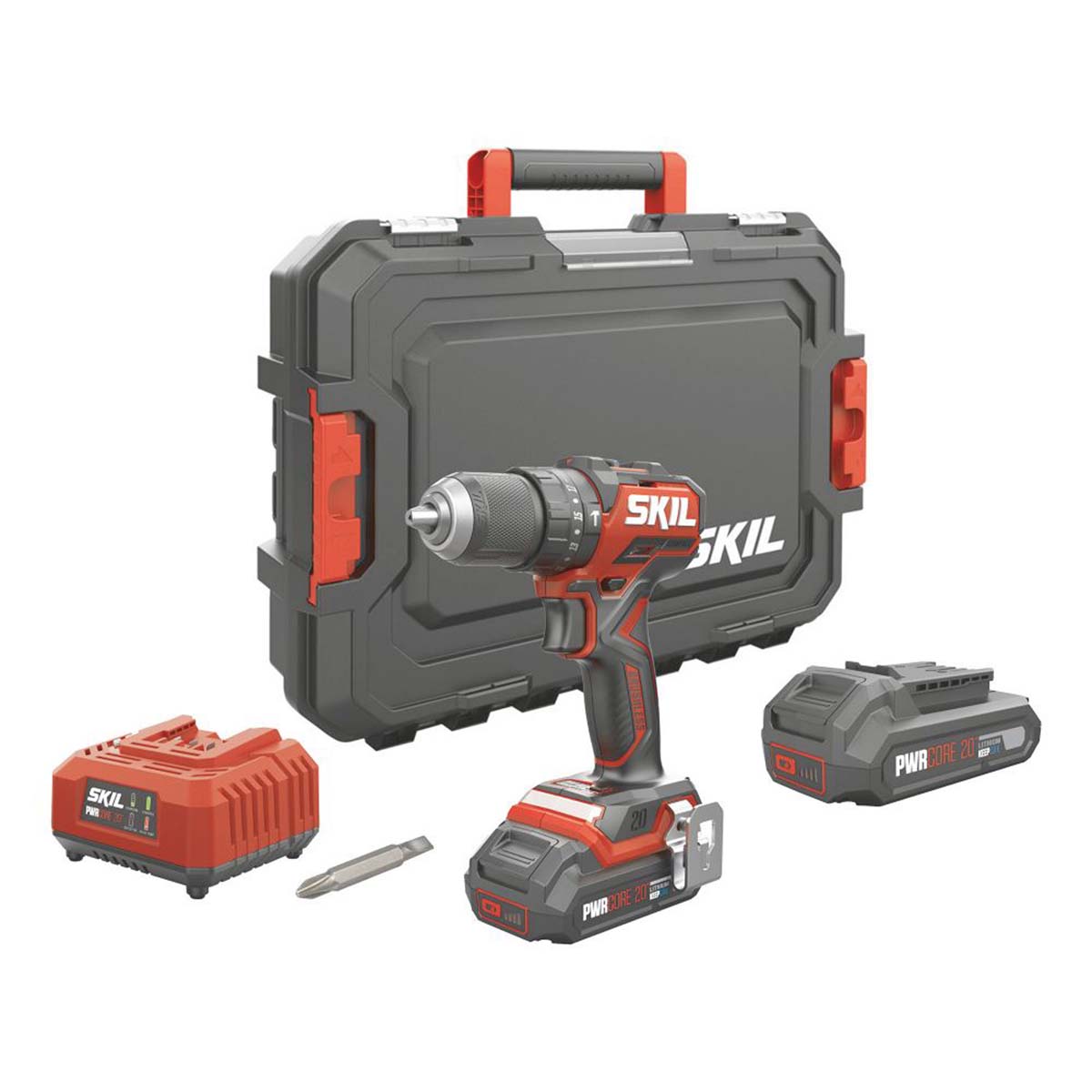 Skil Hammer Drill Cordless 20V 2x2.0Ah Li-Ion CD1U3075HC Brushless Compact - Image 1