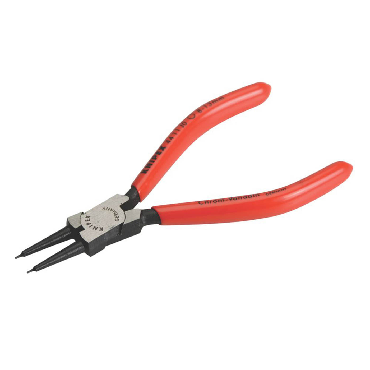 Knipex Circlip Pliers Straight Drop Forged Non Slip Tips Slim Internal 8in - Image 1