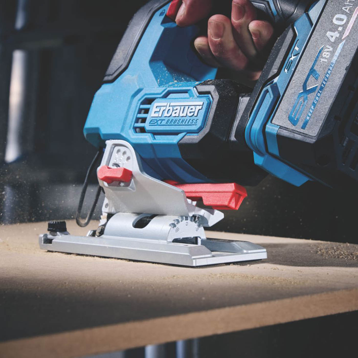 Erbauer Jigsaw LED Cordless ERI1087JSW Brushless 18V 1 x 4.0Ah Li-Ion EXT - Image 5