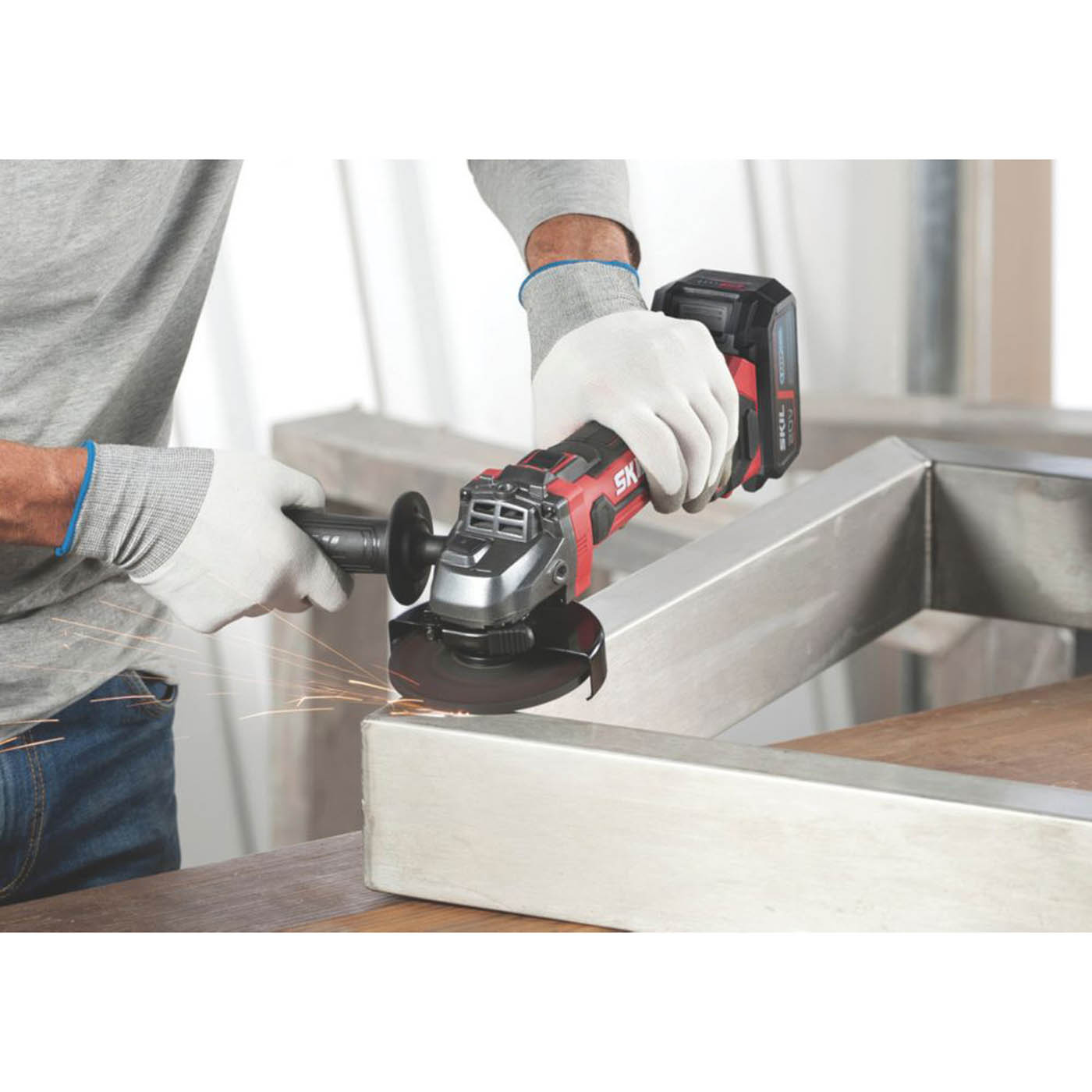 Skil Angle Grinder 20V Cordless AG1E3921CA Ergonomic Soft Grip Compact Body Only - Image 5