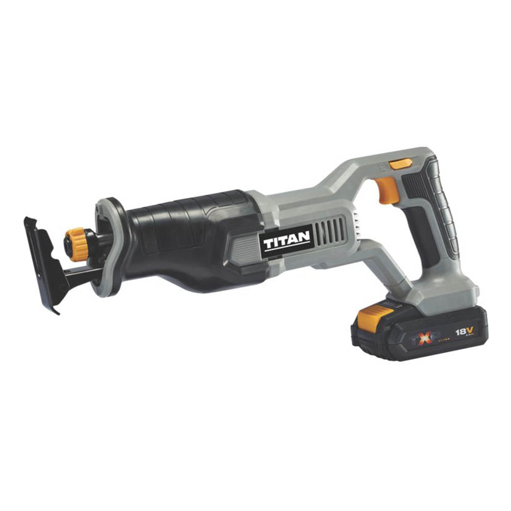 Titan Cordless Reciprocating SawTTI880RSP Lion TXP Portable 2Ah Soft Grip 18V - Image 2