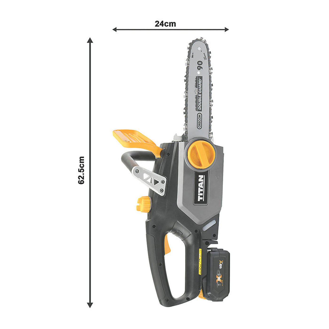 Titan Chainsaw Cordless 18V 5.0Ah Li-Ion TTI932CHN 25cm Garden Wood Cutter - Image 5