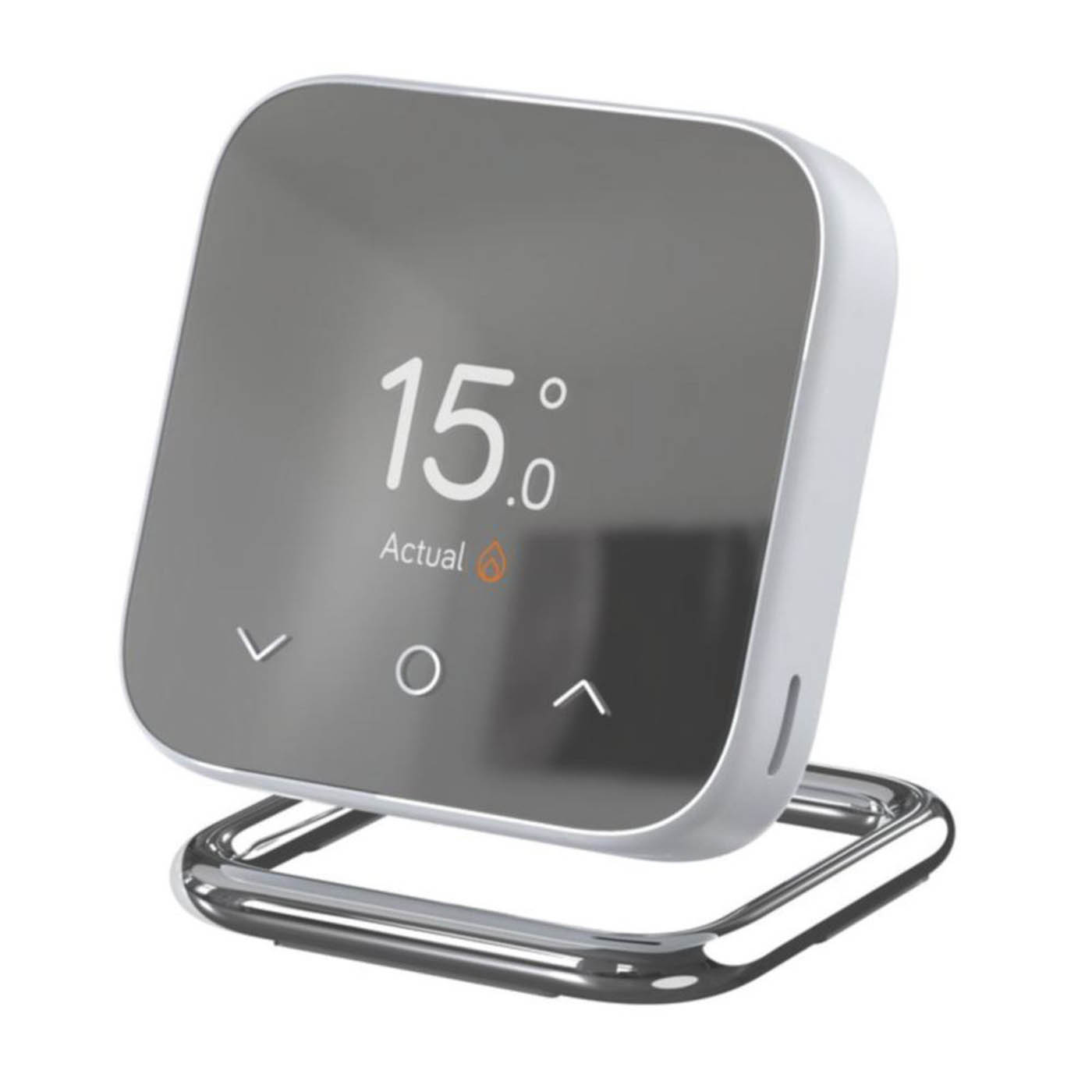 Hive Silver White Thermostat Stand Solid Zinc Alloy Base Chrome Plated Finish - Image 3