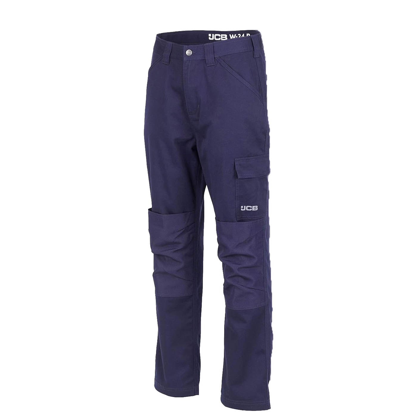 JCB Work Trousers Mens Regular Fit Navy Breathable Multi Pockets Cargo 36W - Image 2