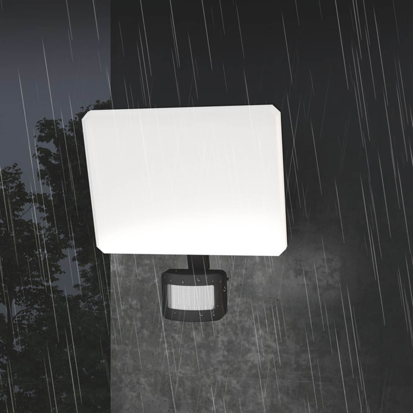 Calex Outdoor Floodlight LED Smart Frameless Black PIR Sensor Tilting 24W - Image 5