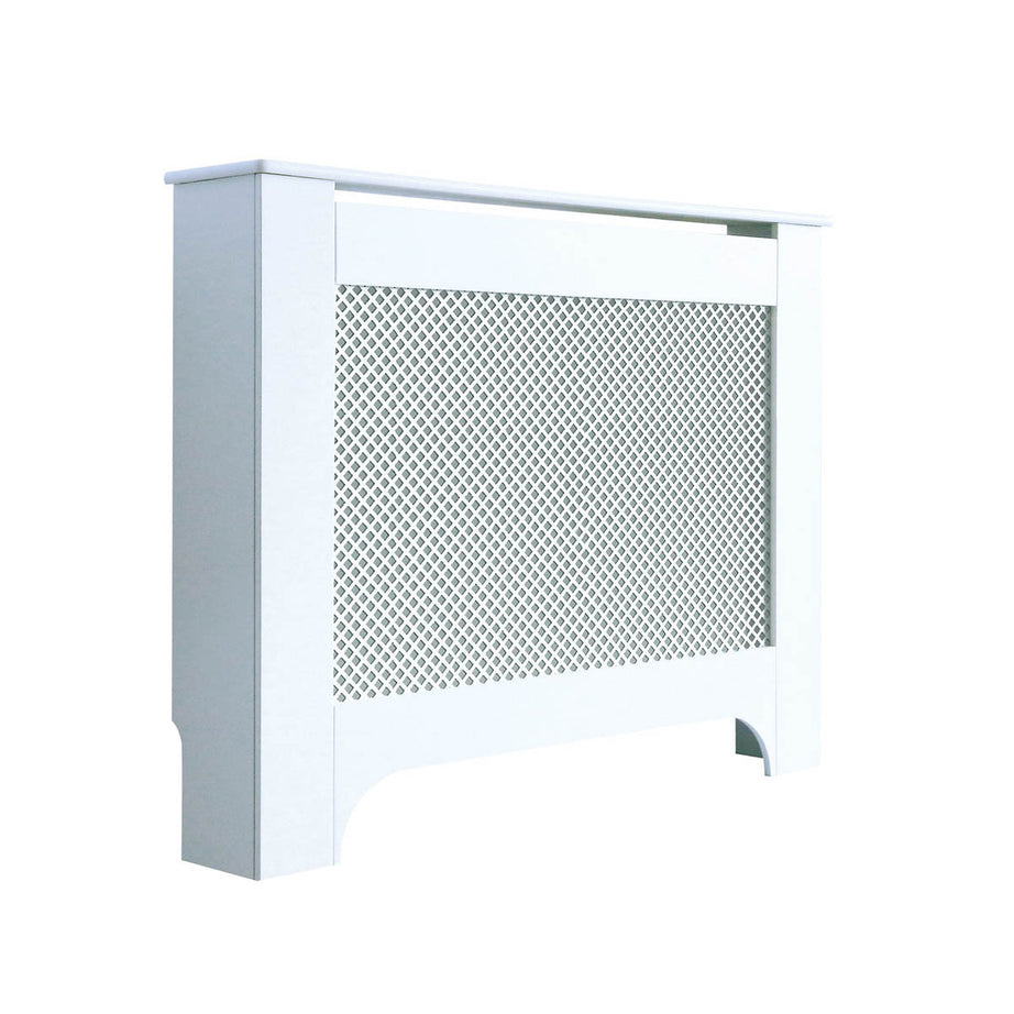 Mayfair Radiator Cover Medium White Wood Modern 815mm(H) 1115mm(W) 190mm(D) - Image 1