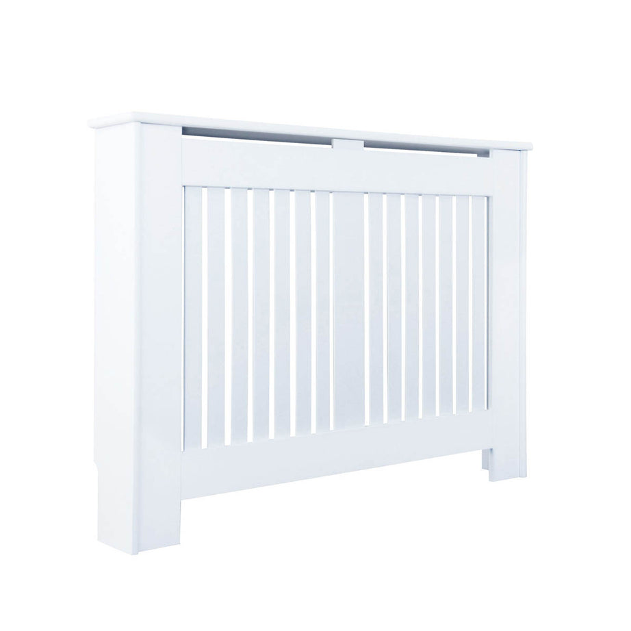 Kensington Radiator Cover Medium White Wood Modern 900mm(H) 1195mm(W) 200mm(D) - Image 1