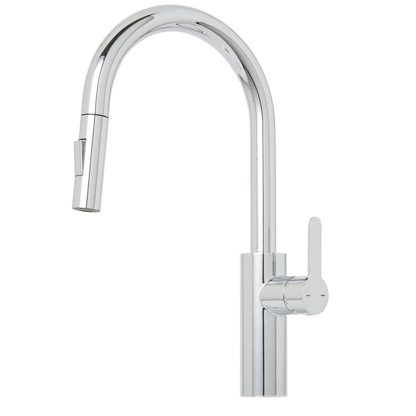 Cooke & Lewis Kareena Chrome Effect Kitchen Side Lever Pull Out Tap - Image 1
