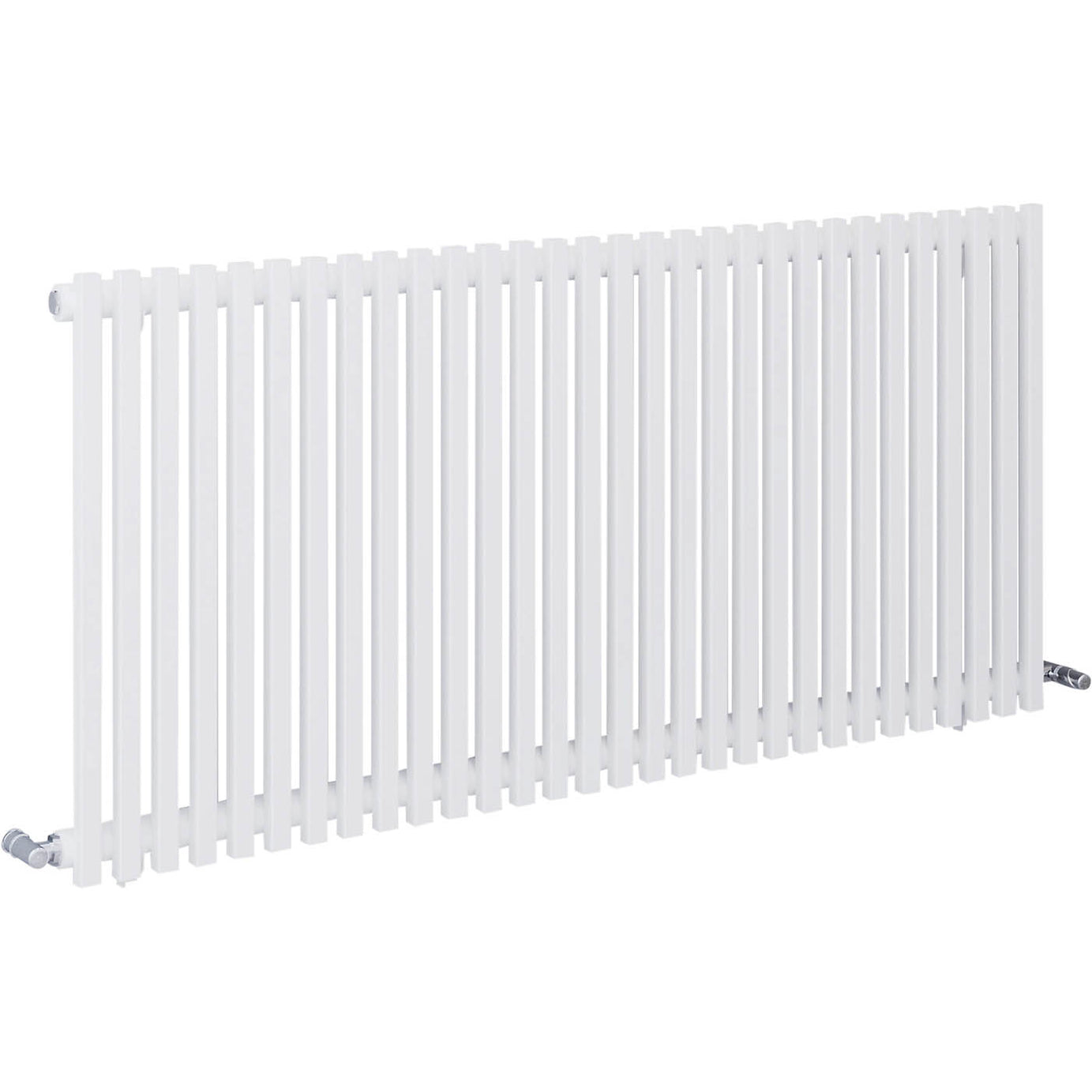 Blyss Designer Radiator White Horizontal Steel Modern Indoor (H)60x(W)120cm - Image 1