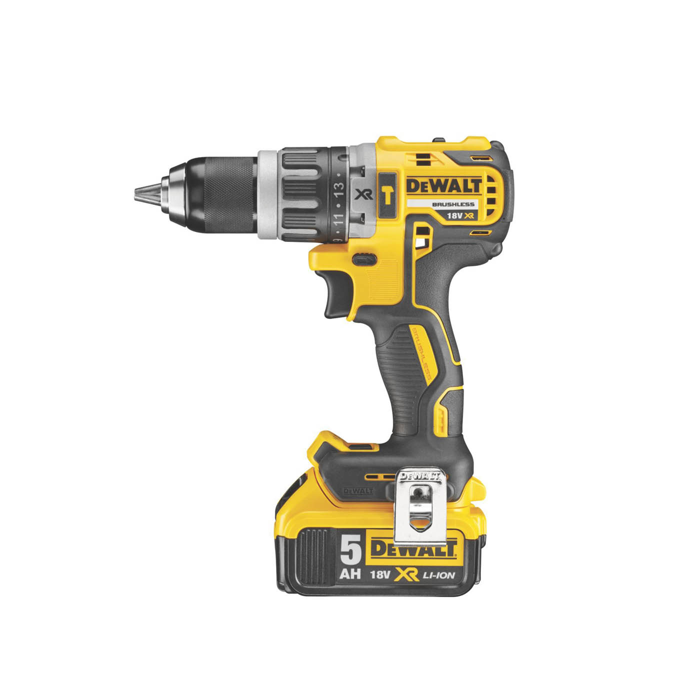 DeWalt Combi Drill Cordless 18V 2x5Ah Li-ion DCD796P2-GB Brushless Lightweight - Image 2