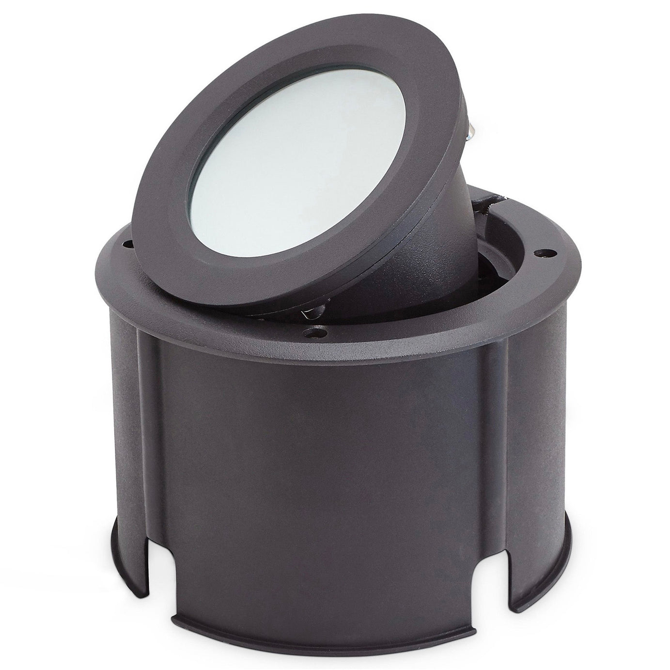 Blooma Dodson Matt Black Mains-powered Neutral white LED Decking Light - Image 1