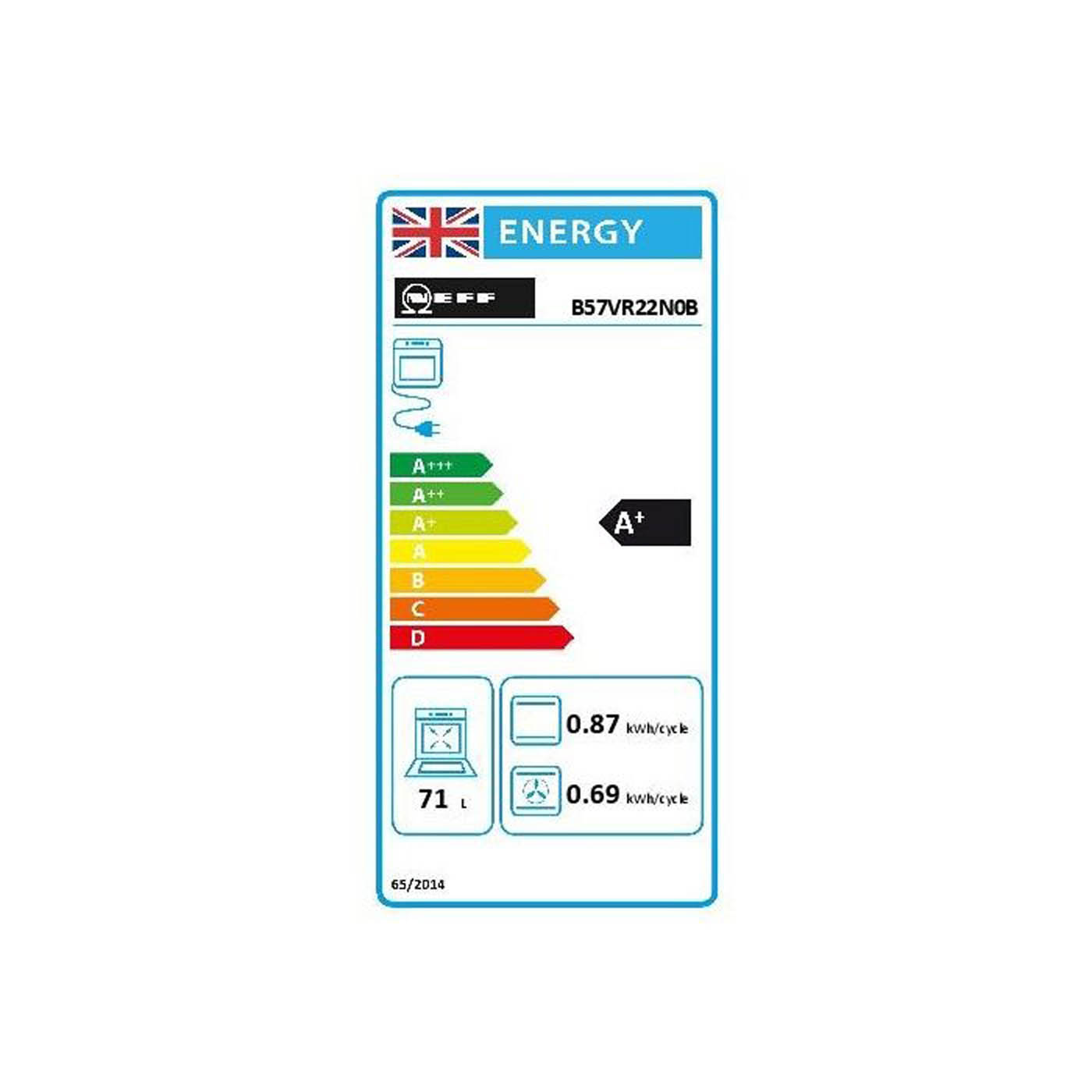 Neff Steam Oven 71L Electric Buil-in N70 B57VR22N0B Slide And Hide Pyrolytic - Image 2