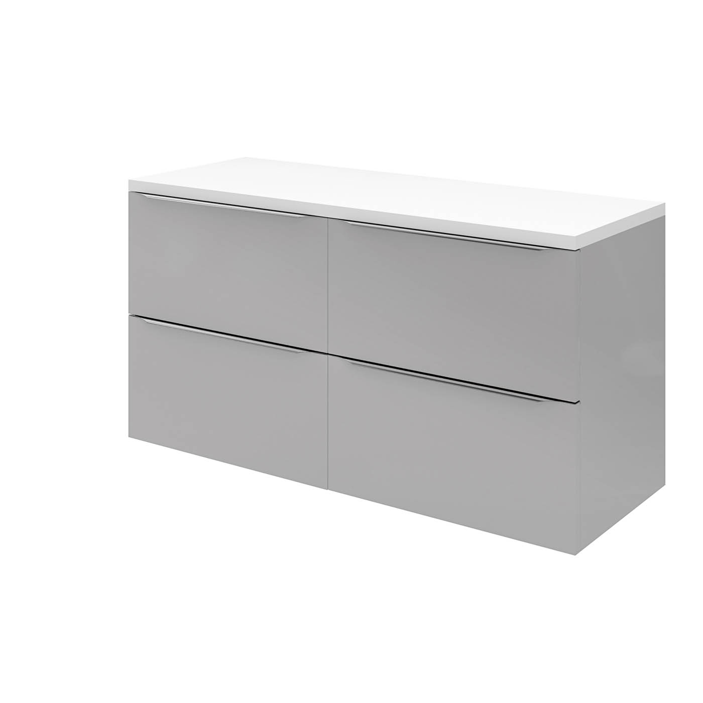 GoodHome Marloes Gloss White Straight Worktop (T) 2.8cm x (L) 120cm x (W) 45.2cm - Image 5