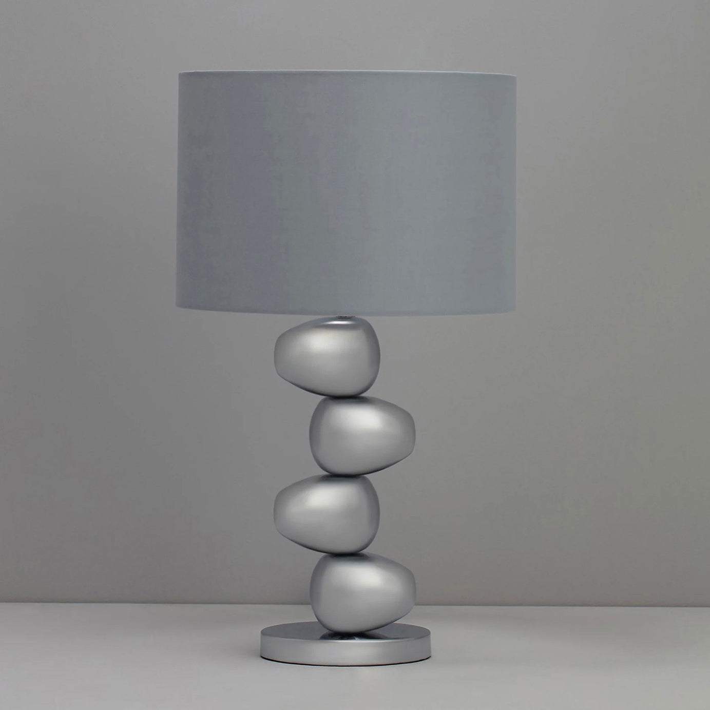 Inlight Table Light Himalia Pebble Polished Chrome Effect Bedroom Study Hallway - Image 2