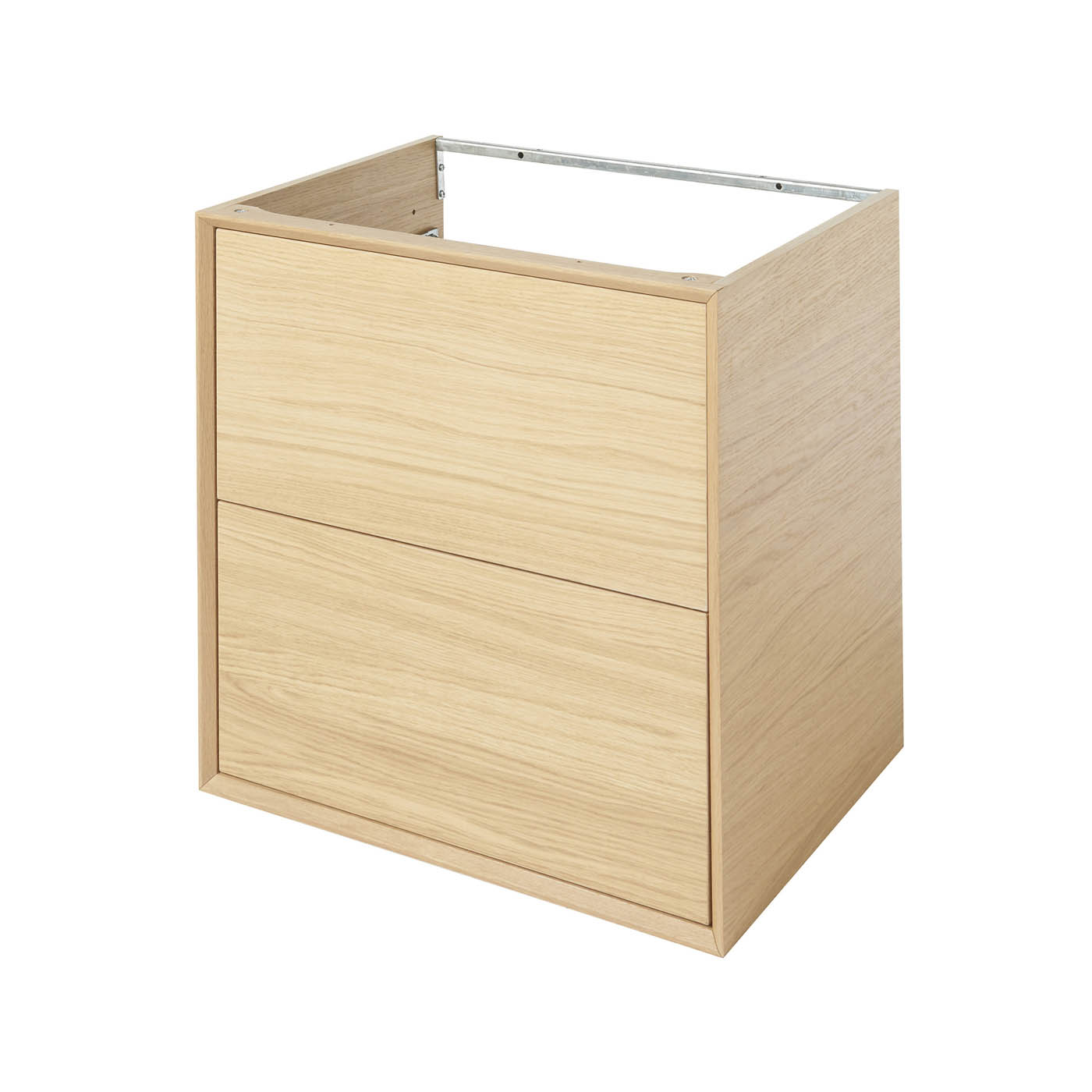 Avela Bathroom Vanity unit Wall-Mounted Matt Oak Effect Modern (H)600 (W)600mm - Image 1