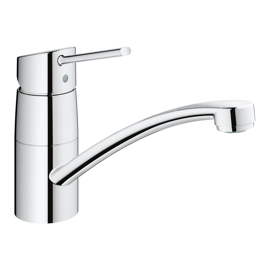 Grohe Kitchen Sink Tap Mixer Chrome Single Lever Swivel Spout Ergonomic Faucet - Image 1