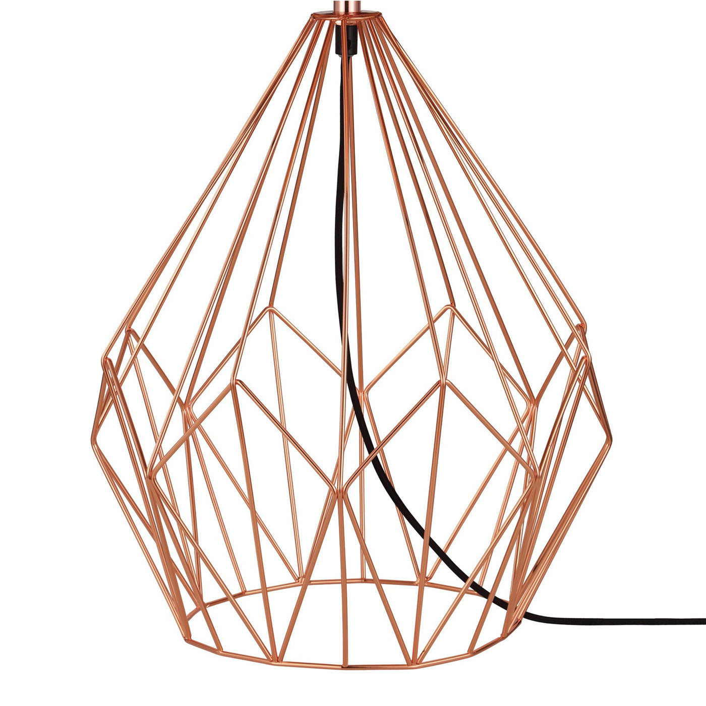 Table Lamp Modern Copper Effect Bedside Light Black Drum Shade For Any Room - Image 5