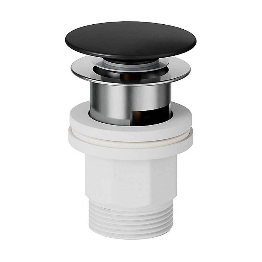 Bathroom Basin Mixer Sink Tap Mono Single Lever Black Matt Modern Waterfall - Image 2