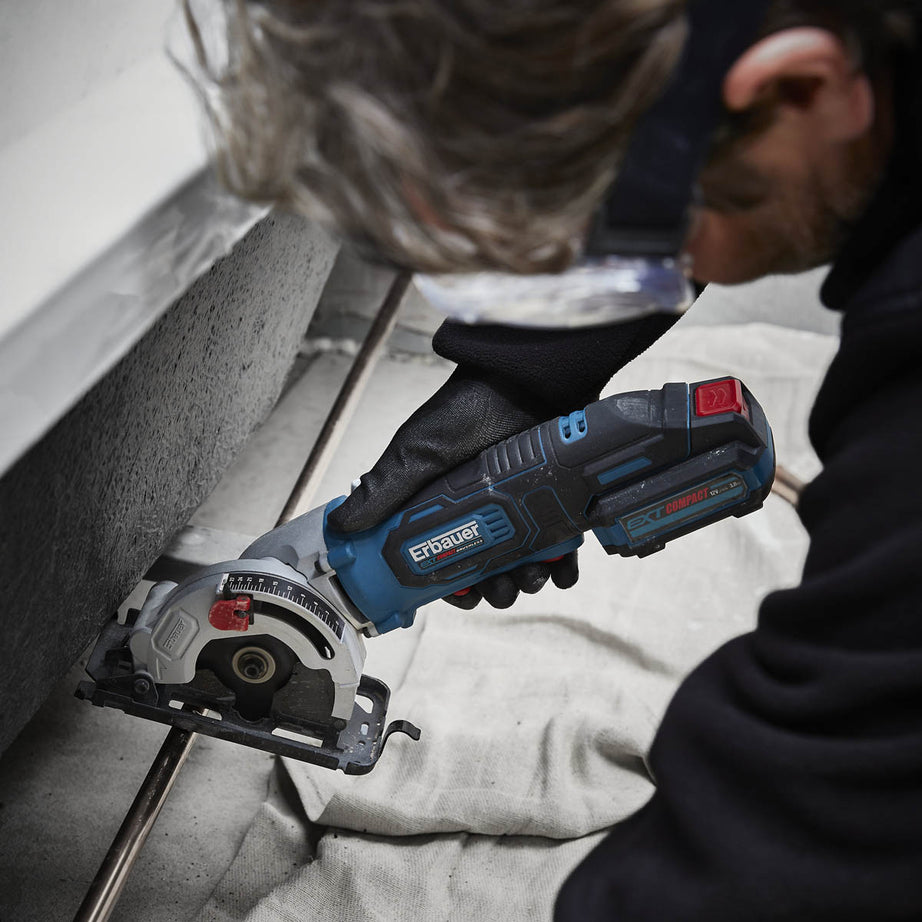 Erbauer Circular Saw 85mm Cordless EMCS12 Brushless 12V EXT Li-Ion - Body Only - Image 1